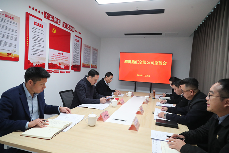 市國(guó)資委黨委書(shū)記、主任楊毅到鑫匯金服公司調(diào)研